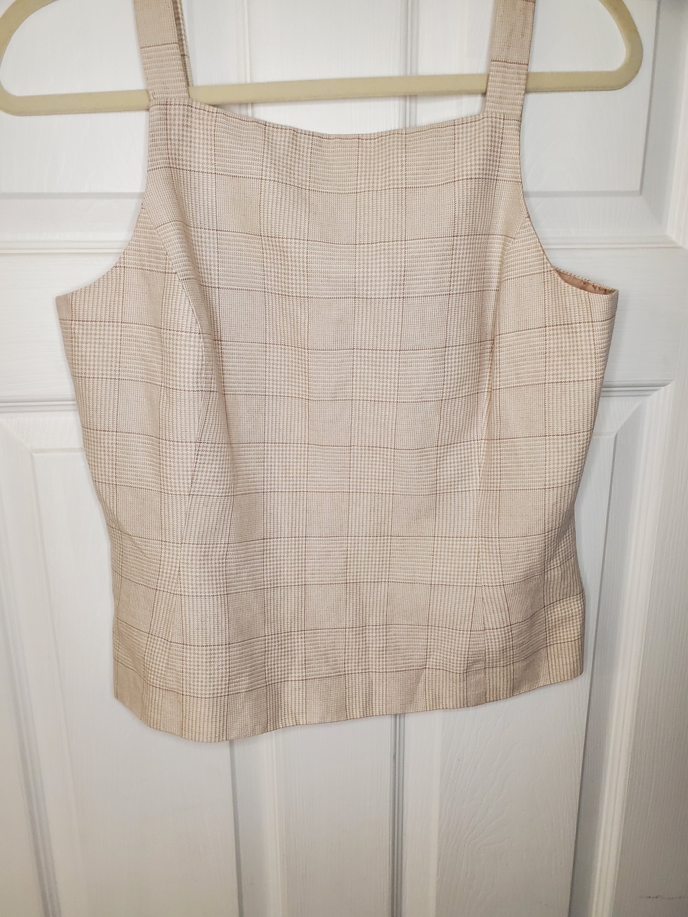 Vintage Ann Taylor Plaid Lined Size 8 Tank